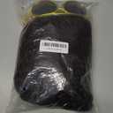 Men Afro Wig With Glasses Necklace Mustache and Wig Cap 70s Brown Natural Fluffy Afro Disco Wig Curly Synthetic Hair Wig for Halloween Chrismas Cosplay Party