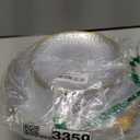 Rubtlamp 60Pcs Clear Plastic Plates,Clear Disposable Plates With Gold Rim,Heavy-duty Gold Plates,Hammered Party Plates Include 30Clear Dessert-Platos,30Dinner-Platos for Wedding, Party&Christmas