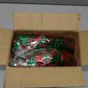 66 Ft Christmas Tinsel Garland Thick Tinsel Garland Xmas Tree Decorations Metallic Tinsel Twist Garland for Christmas, Birthday, Party Decor Indoor Outdoor Party Supplies (Green-Red)