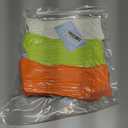 Women's Neon Scrunch Crew Socks 80s 90s Retro 3-Pack Cotton Stacked Boot Calf Cozy Ribbed Slouchy Socks Size 5-10 (1-white/Neon Green/Neon Orange)