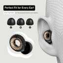 2 x Ultra-Comfy Earplugs for Sleeping Noise Cancelling, 45dB Reusable Ear Plugs for Noise Reduction with 8 Eartips, Silicone Hearing Protection Ear Plugs for Sleep,Work,Concert and Travel