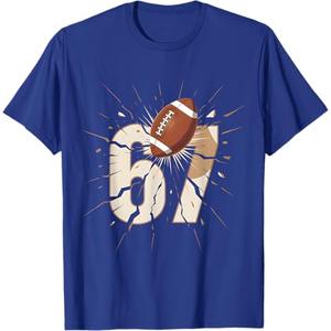 67 Football Six Seven 6 7 Meme 67 T-Shirt, L
