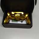 eXtremeRate Custom Back Cover Shell for Xbox Core Wireless Controller, Chrome Gold Replacement Controller Battery Cover & Bottom Shell for Xbox Series X & S Controller [Controller NOT Included]