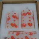 Baquler 3 Pcs Valentines Flameless LED Pillar Candles, Battery Operated Red Heart Candles, Romantic Valentine Decorations for Home Table Centerpiece and Bedroom Decorations