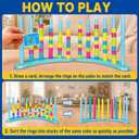 BBnote 2 Pack Giant Color Matching Challenge Game, 2-4 Players Board Game
XL Fast Pattern Puzzle Stacking Games, Family Game for Kids & Adults, Birthday Christmas Party Gifts for Boy & Girl