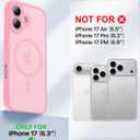 Magnetic for iPhone 17 Case [Full Camera Protection][Military-Grade Protection][Compatible with MagSafe] Shockproof Protective Slim Phone Case for iPhone 17, Pink