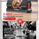 26.5LBS Adjustable Dumbbell with Non-Slip Handle for Home Gym