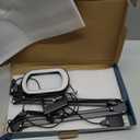 10X Large Magnifying Glass with Light and Clamp, Real Glass, 5 Color Modes, Stepless Dimmable, Lighted Magnifier with Stand Hands Free, LED Swing Arm Desk Lamp for Close Work, Craft, Reading, Painting