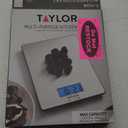 Taylor 11lb Stainless Steel Digital Kitchen Scale, Ultra-Thin, Silver