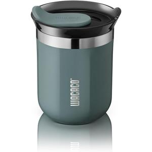 WACACO Octaroma Classico Vacuum Insulated Coffee Mug, Double-wall Stainless Steel Travel Tumbler With Drinking Lid, 6 fl oz (180ml), Cadet Blue