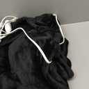 Tefici Electric Heated Blanket Throw, Super Cozy Soft 2-Layer Flannel 50" x 60" Heated Throw with 3 Heating Levels & 4 Hours Auto Off, Machine Washable, ETL&FCC Certified, Home Office Use,Black