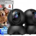 2K 2.4GHz & 5GHz Indoor Security Camera, 2 Packs Pet/Dog/Baby Security Camera with Phone App, 360 Pan-Tilt WiFi Cameras for Home Security, 2-Way Audio, Night Vision, Auto-Tracking, Privacy Mode