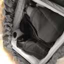 Pamo Babe Travel Crib Lightweight Playpen Baby Playard with Bassinet Portable Mini Playard (Black)