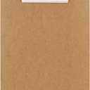 BAZIC Memo Size Hardboard Clipboard w/Sturdy Spring Clip (1-Pack)