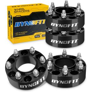 dynofit 2inch 6x135 Wheel Spacers for 2004-2014 Ford F150, 87.1mm HubCentric, M14x2.0 Thread Tire Spacers for 2003-2014 Expedition/Lincoln Navigator, 2005-2014 Lincoln Mark LT, 4Piece