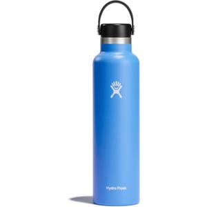 Hydro Flask Water Bottle - Insulated Stainless Steel - Non Spill, Leakproof in 24 Oz Cascade Blue
