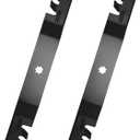GX22151 GY20850 Gator Mulching Blades Compatible with John Dee re 42 Inch Deck D100 D110 D125 S100 S130 S240 LA100 LA105 LA120 LA135 E100 E120 Lawn Tractor Riding Mower,Toothed Mulching Blade, 2 PACK