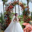 Wokceer Wedding Arch Backdrop Stand 8 FT Gold Metal Chiara Backdrop Stand for Wedding Ceremony Birthday Party Bridal Shower Floral Balloon Arch Decoration, 8x4.6 FT