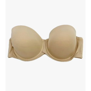 Quality Everyday Strapless Underwire Bra (Beige 40DD, Pack of 3)