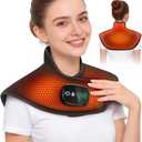Neck and Shoulder Heating Pad Cordless for Pain Relief, Heated Neck and Shoulder Wrap Electric Warmer Pads