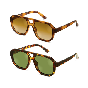 livho Trendy Polarized Square Aviator Sunglasses Women Men Square Eyewear Frame, Retro Sun Glasses for Women Men 2025 Shades