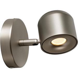 LED Wall Sconce Indoor, Dimmable Wall Lights 7W 3000K, Adjustable 340 Rotation & 150 Tilt, Flicker-Free CRI97,Night Light for Bedside,for Living Room Corridor,Brushed Nickel