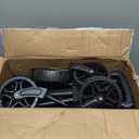 Wagon Collapsible Cart Foldable - Folding Utility Heavy Duty Wagons Carts with Cover for Grocery Sports Garden