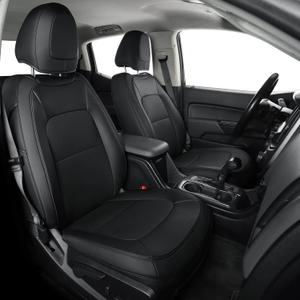 Covertopia Chevy Colorado and GMC Canyon Seat Covers, fit for 2023 2024 2025 Colorado and Canyon Crew Cab (Black)