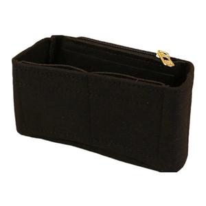 LESSO Felt Bag Organizer Insert 5pcs For Mini Storage The Liner Purse Handbag Inner Bladder Storage(Red) (Black)