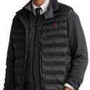 Polo Ralph Lauren Mens Full Zip Puffer Vest (L, Black RedPony)