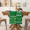 Mental Health Awareness Table Runner Motivational Inspirational Quotes May Decoration Green Ribbon Home Kitchen Dining Room Table Decor