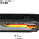 Ghostek ATOMIC slim Samsung Galaxy S23 Case Clear Back and Shockproof Aluminum Bumper Protective Military Grade Phone Covers with Heavy Duty Protection Designed for 2023 Galaxy S 23 (6.1 Inch) (Black)