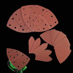 Dobetter 150 PCS Mouse Sander Sandpaper Sand Paper Assortment Pack 60/80/120/180/220 Grit with Holes Hook and Loop Detail Sander Finger Sander Pads