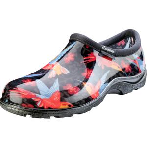 Sloggers Women's Waterproof Rain and Garden Shoe with Comfort Insole, Hummingbirds Red, Size 10 