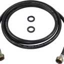 Eastman Washing Machine Drain Hose, 3/4 Inch FHT Connection, 10 Foot Black Rubber, 60329N