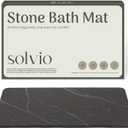 Quick Dry Shower Stone Bath Mat, Super Absorbent & Non-Slip 24 x 16 Inch Diatomaceous Earth Mat, Durable & Easy to Clean Diatomite Bath Mat for Bathroom Floor/Kitchen (Marble), 1'4" x 1'11"