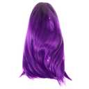 Womens Gradient Bob Wig Short Straight Cosplay Synthetic Hair Wig for Parties Daily Wear Halloween and More Comfortable Ventilative Reusable Design Gradient Purple