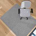 Placoot Desk Chair Mat for Hardwood Floor Corduroy Surface 1/6" Thick 55"x35" Office Chair Mat for Rolling Chairs-100% Large Anti-Slip Backing Under Desk Low-Pile Office Rug Floor Mat for Office/Home