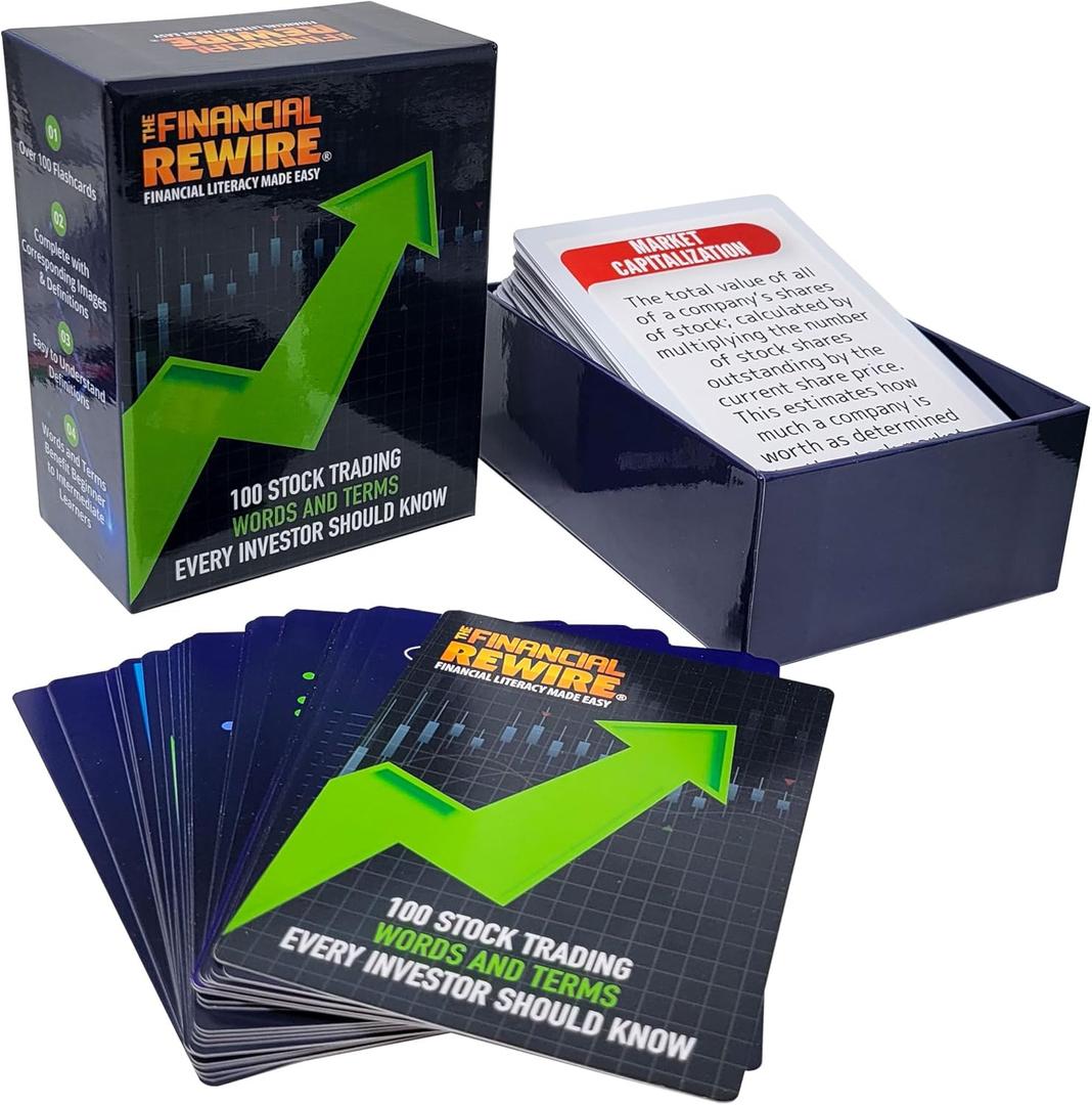 Stock Market Vocabulary Flashcards  104 Essential Trading & Investing Terms Explained in Plain English | Visual Definitions for Beginners, Students & New Investors