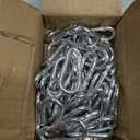 Carabiner, Heavy Duty Galvanized Steel Spring Snap Hook Carabiner Clips with 220LBS Holding Capacity, Ideal for Outdoor, Hammock, Swing and Travel (M5 2Inch, 50PCS)