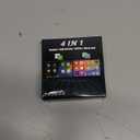 4 in 1 Screen Mirroring Wireless CarPlay Adapte, 2026 Upgraded Wired to Wireless for Apple CarPlay & Android Auto & AirPlay & MirrorLink, Mini USB Car Play Adapter with Type-C Extension, Plug and Play