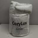 CozyLux King Size Comforter Set Sage Green, 7 Pieces Bed in a Bag, Green Comforter King Size, All Season Bedding Sets with Stitch Quilted Comforter, Flat Sheet, Fitted Sheet, Pillowcases