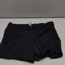 Women Swim Shorts High Waisted Swimsuit Shorts Tummy Control Bathing Suit Bottom Plus Size Boy shorts (Large, Black)