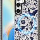 Toycamp for Samsung Galaxy S25 Plus Case - Compatible with MagSafe Women Girls Cute Phone Cover Magnetic with Shockproof Protective Girly Pretty Aesthetic Designer for Samsung S25 Plus Case, Bats