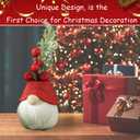 Christmas Tree Table Decor Artificial Mini Xmas Tree Decor for Tables Red Berry  Pine Branch with Cute Dwarf Base for Winter Party Home Indoor Home Fireplace Mantel Decorations (Styl 3)