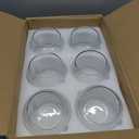 PINIWON 6 Pack Clear Round Glass Vases, 4.7 W x 3.5 H, Bubble Bowl Flower Vase for Table Centerpieces, Candle Holders for Wedding Event Home Decor