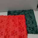 AVOIN colorlife Christmas Pet Dog Paws Throw Pillow Covers, 18 x 18 Inch Red Green Xmas Soft Plush Faux Fur Jacquard Cushion Case Farmhouse Decoration for Sofa Couch Set of 2