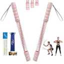 Cordless Battle Ropes for Home Gym & Apartment-Portable Ropeless Battle Ropes with 3 Adjustable Resistance Levels for Strength Training, HIIT & Full Body Exercise Includes Workout Guide & Storage Bag