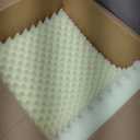 Waterproof Dog Beds for Large Sized Dogs - Orthopedic Dog Bed Washable Crate Pad 36 inch, Large Egg Crate Foam Pet Bed Mat with Removable Cover, Anti-Slip Kennel Pad, 36''27'', Grey