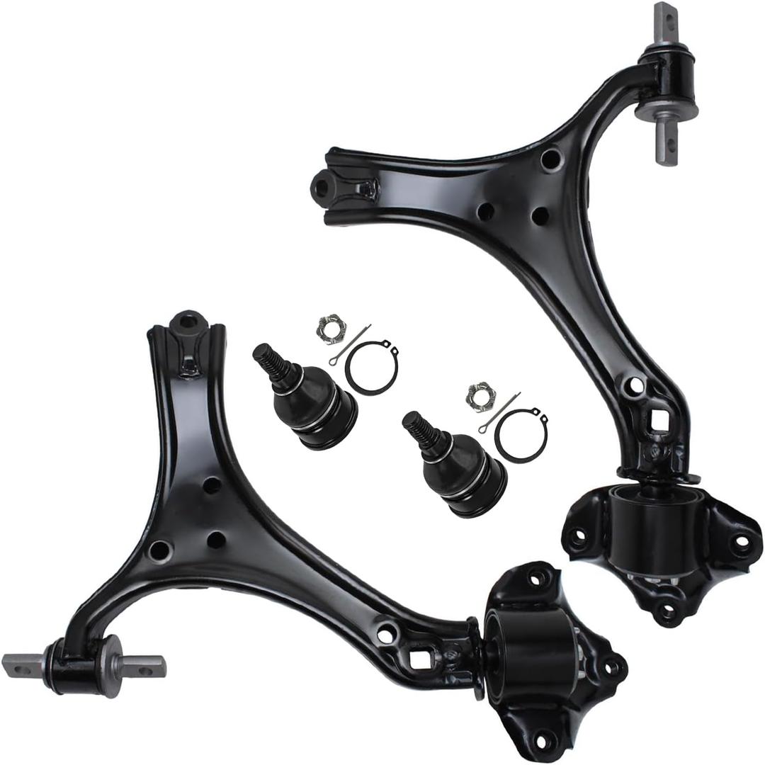 Detroit Axle - Front Lower Control Arms Kit for 2013-2017 Honda Accord 2015-2019 Acura TLX, 2 Lower Control Arms 2 Lower Ball Joints 2016 Replacement (4CS48058/4PC)